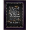 "Be Yourself" By Trendy Decor4U, Printed Wall Art, Ready To Hang Framed Poster, Black Frame