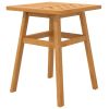 Side Table 17.7"x17.7"x23.6" Solid Wood Acacia