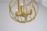 Modern American spherical chandelier -4 bulbs -E12 lamp holder