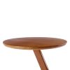 COOLMORE Side Table Round, Small Accent Table Modern End Table for Living Room /Bedroom/ Office