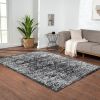 Distressed Vintage Persian Woven Area Rug