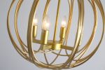 Modern American spherical chandelier -4 bulbs -E12 lamp holder