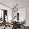 Transitional Gold/Matte Black Metal Chandelier Fixture; 8 lights ; 2-Tier-Candle Ceiling Light for Living Room; Bedroom; Dining Room; Dimmable; E12; W