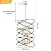 Transitional Gold/Matte Black Metal Chandelier Fixture; 8 lights ; 2-Tier-Candle Ceiling Light for Living Room; Bedroom; Dining Room; Dimmable; E12; W