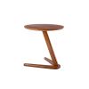 COOLMORE Side Table Round, Small Accent Table Modern End Table for Living Room /Bedroom/ Office