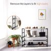 Shoe Rack 5 Tiers Large Organizer for 25 Pairs Adjustable Fabric Shoe Storage Cabinet, Gray