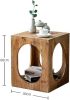 Gexpusm End Table Nightstand Small End Tables for Small Spaces; Coffee Table Hollow Design; Side Table Suitable for Living Room Sofa and Bedroom; 15.7