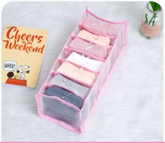 Underwear Storage Box Non-woven Fabric (Option: Pink-Panties)