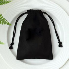 Flannel Jewelry Packaging Drawstring Drawstring Pocket Mobile Power Earphone Storage Bag (Option: No logo-7x9cm)