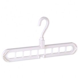 Clothes Hanger Plastic Storage Hanger Hanger Hook (Option: White-4pcs)