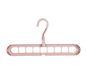 Clothes Hanger Plastic Storage Hanger Hanger Hook (Option: Pink-4pcs)