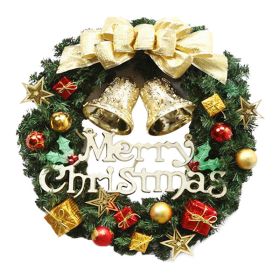 30/40/50/60Cm Christmas Decoration; Simulation Wreath Window Door Hanging Christmas Shopping Mall Scene Layout Props (style: bell hot-30cm)