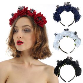 Rose Flower Headbands Fashion for Women Girls (Color: Red)