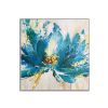 100%Hand Painted Abstract Art Blue Flower Oil Painting On Canvas Art Wall Painting For Living Room wall pictures Home Decoration