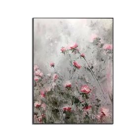 Pure Handmade Palette Knife Flower Canvas Oil Painting Wall Art Canvas Pictures Artwork For Home Decoration Wall Pictures (size: 50X70cm)