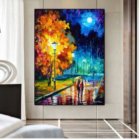 Hand Painted 3D Knife Painting Abstract Flower Oil Painting On Canvas Art Wall Adornment Pictures For Living Room Home Decor (size: 150x220cm)