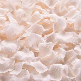 Artificial Rose Petal Artificial Flower Silk Petals Valentine Day Wedding Flower Decoration Flowers (Color: champagne, size: 3000pcs)