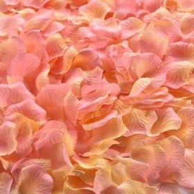 Artificial Rose Petal Artificial Flower Silk Petals Valentine Day Wedding Flower Decoration Flowers (Color: champagne pink, size: 3000pcs)