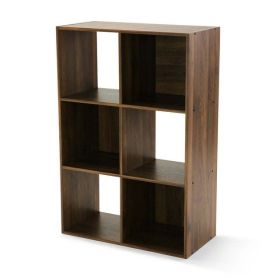 6-Cube Storage Organizer (Color: Canyon Walnut)