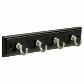 Wall Mount Key Rack Hanger Holder 4 Hook Chain Storage Keys Organizer Home Decor (Default: Default)